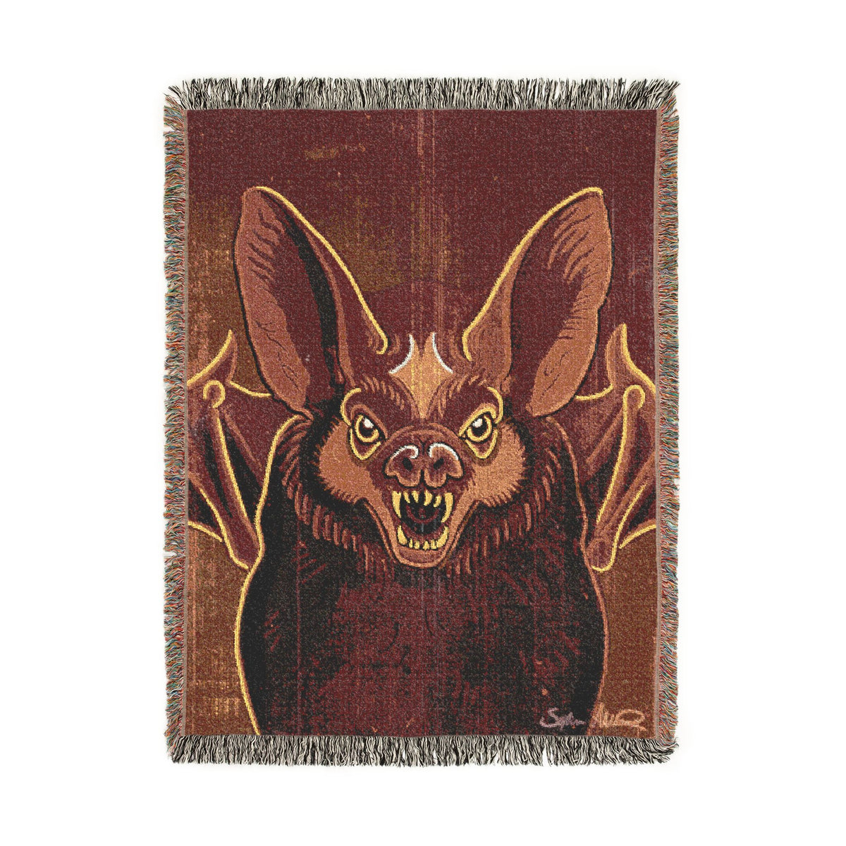 Bat Woven Tapestry & Throw