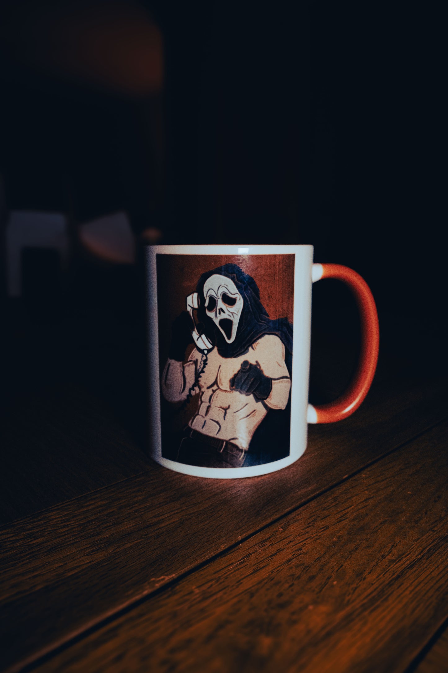 Sexy Ghostface Horror Illustration Mug