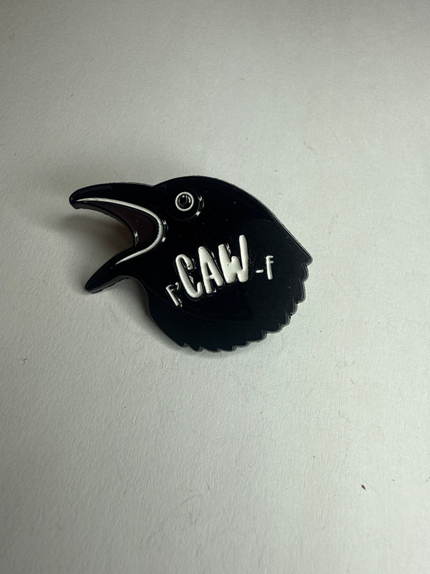 CAW! Crow pin