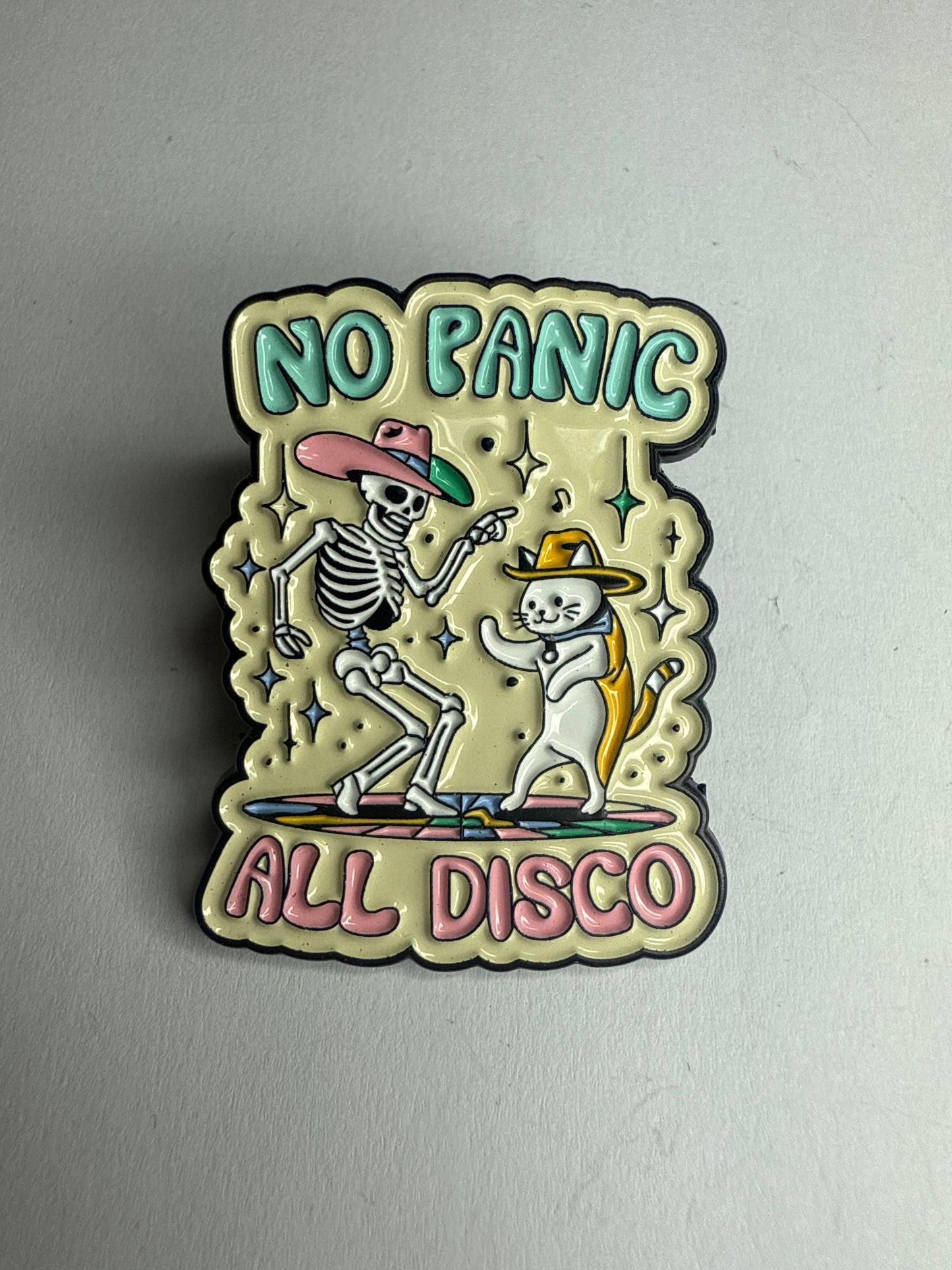 “No Panic, All Disco” pin