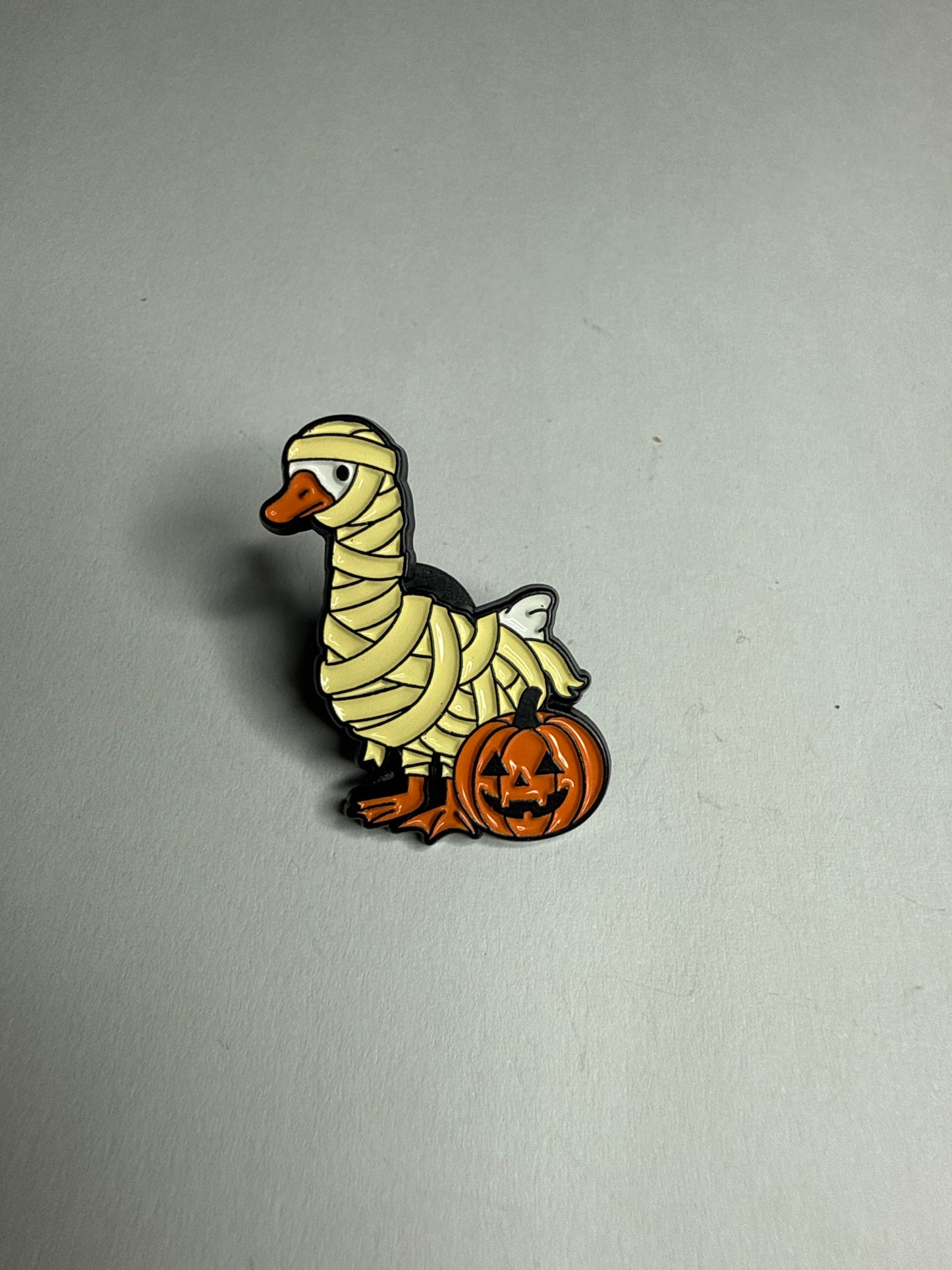 Goose mummy- Halloween- funny enamel pin