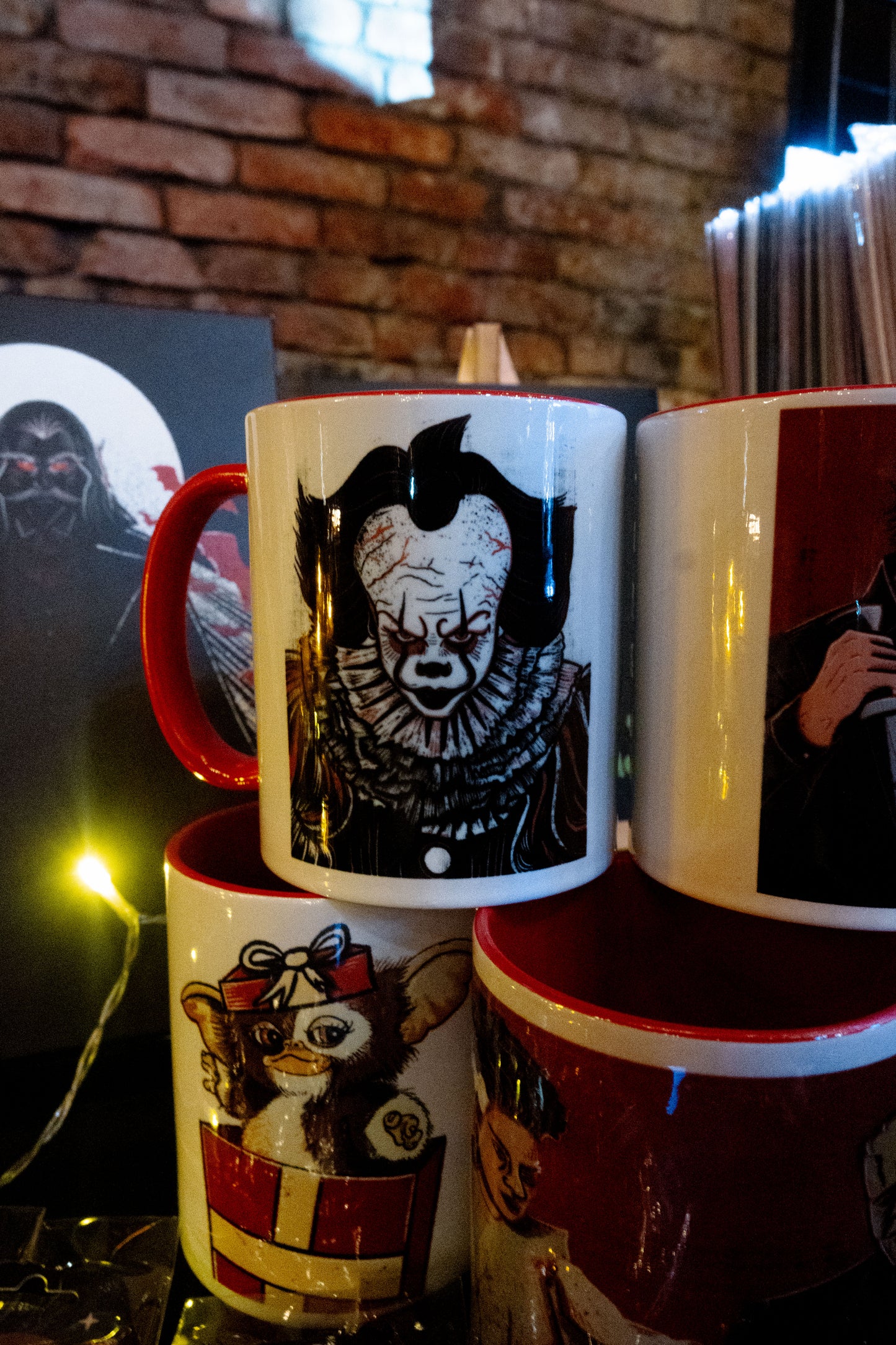 Pennywise Horror Illustration Mug