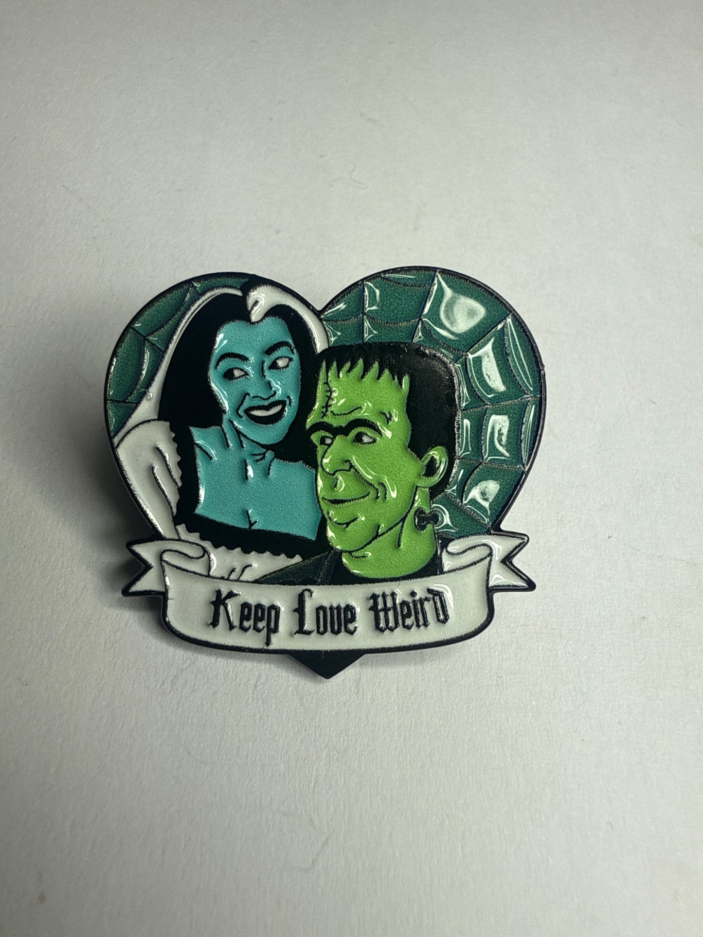 “Keep love weird” Frankenstein pin