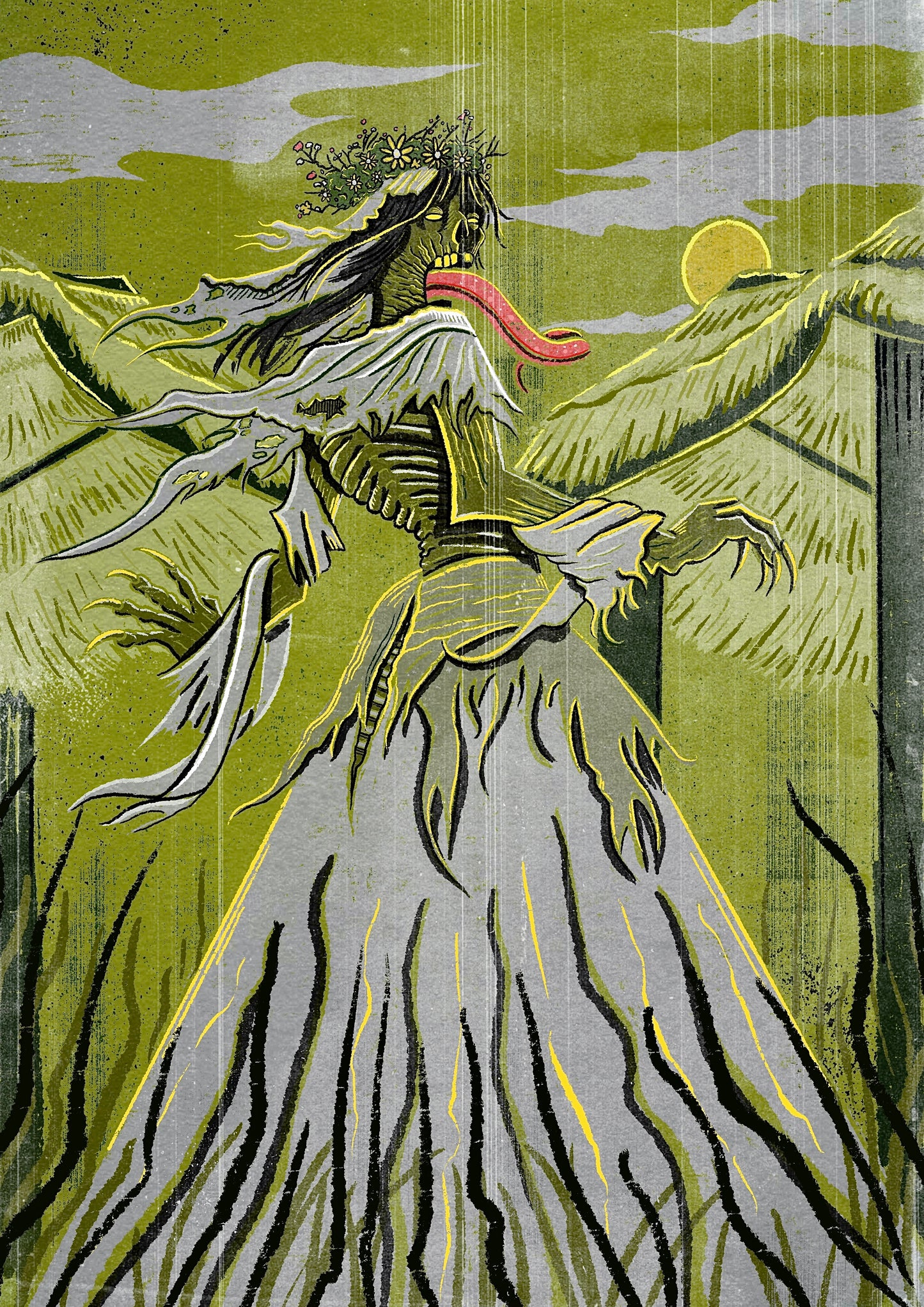 The Witcher 3 inspired Wraith art print