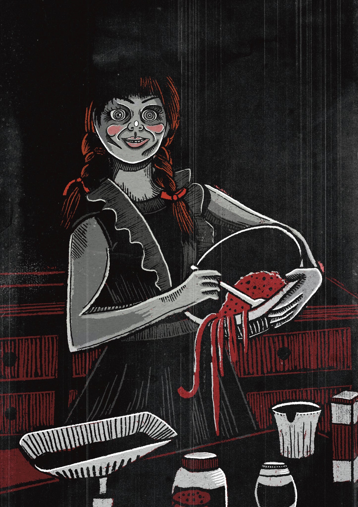 Annabelle baking art print