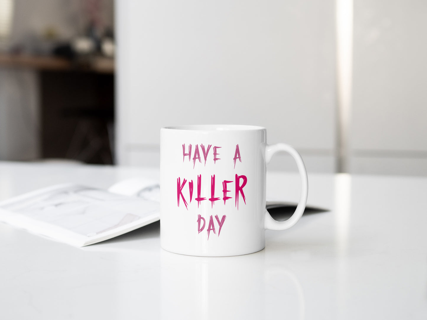 Friday the 13th Inspired Jason Mug – Pink PJs Edition