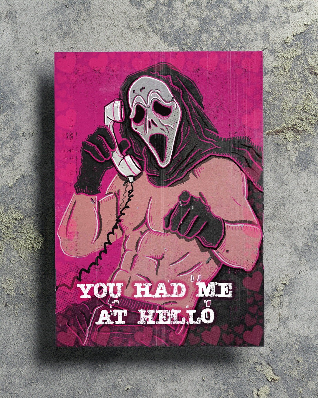 Ghostface Scream Valentines Card