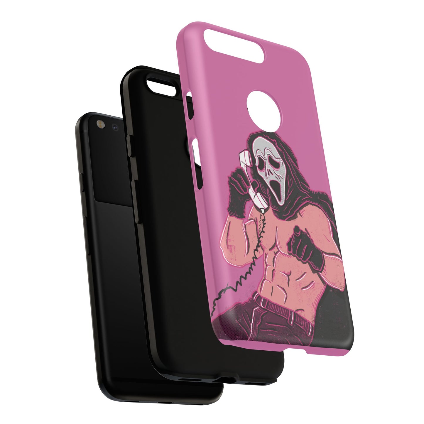 Sexy Ghostface – Phone Case — Scream Masked Muscle Caller Graphic Protective Case