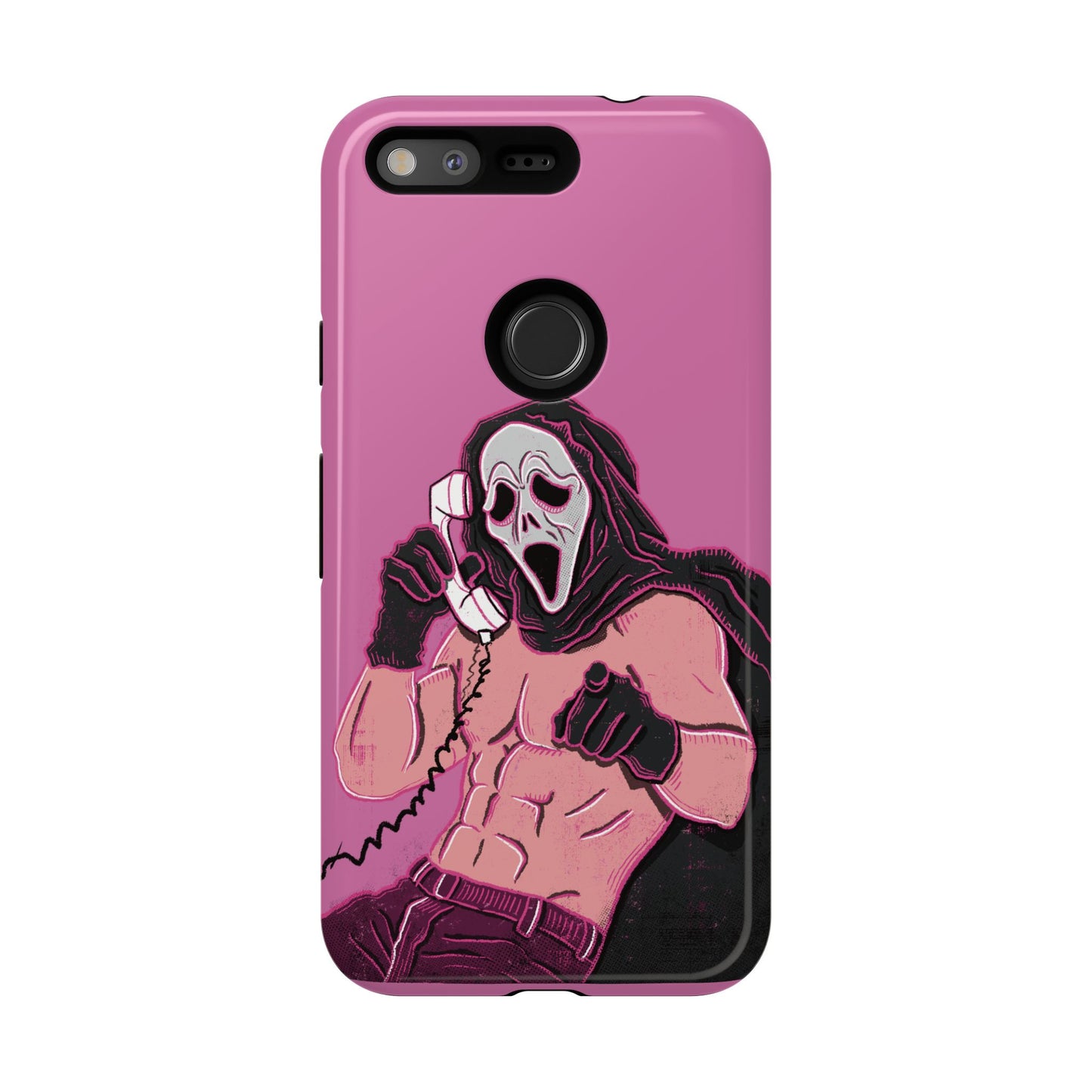 Sexy Ghostface – Phone Case — Scream Masked Muscle Caller Graphic Protective Case