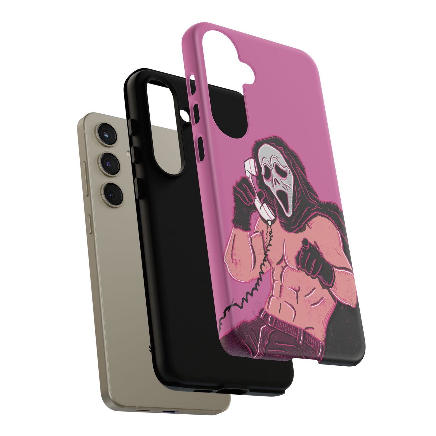 Sexy Ghostface – Phone Case — Scream Masked Muscle Caller Graphic Protective Case