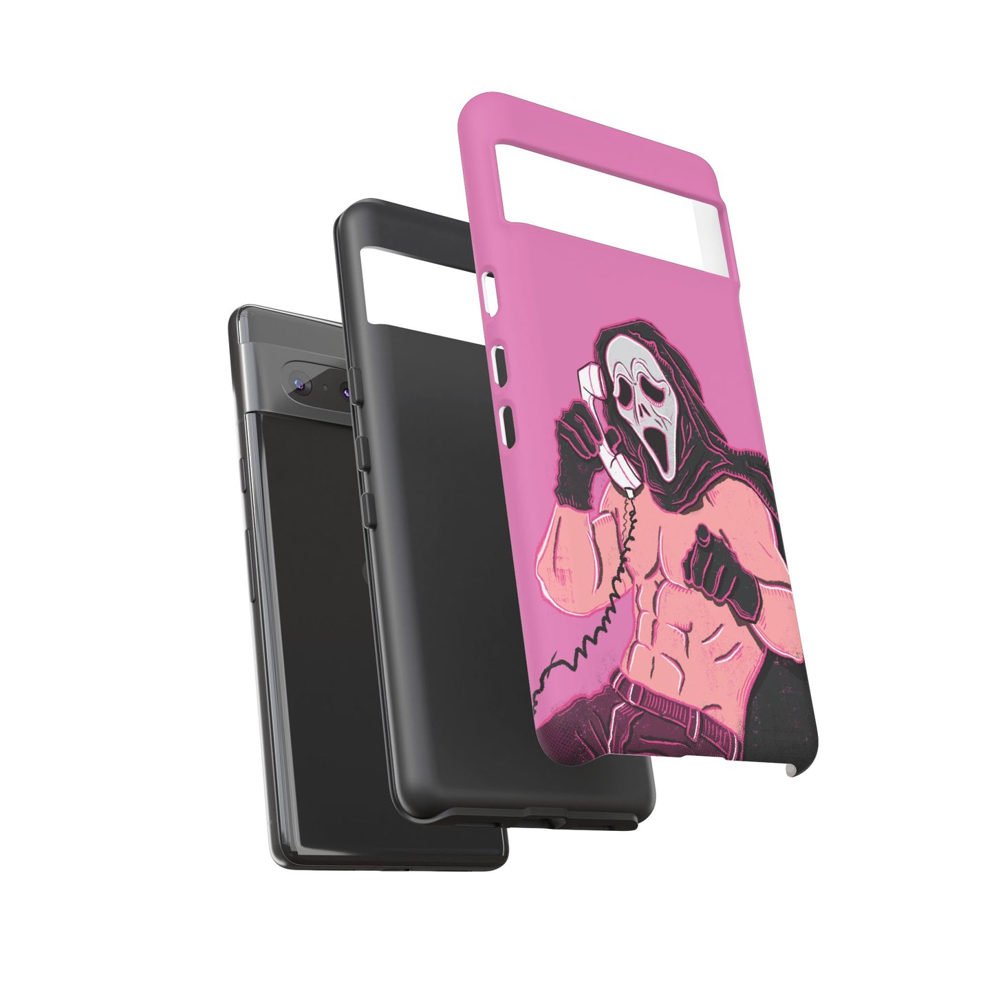 Sexy Ghostface – Phone Case — Scream Masked Muscle Caller Graphic Protective Case
