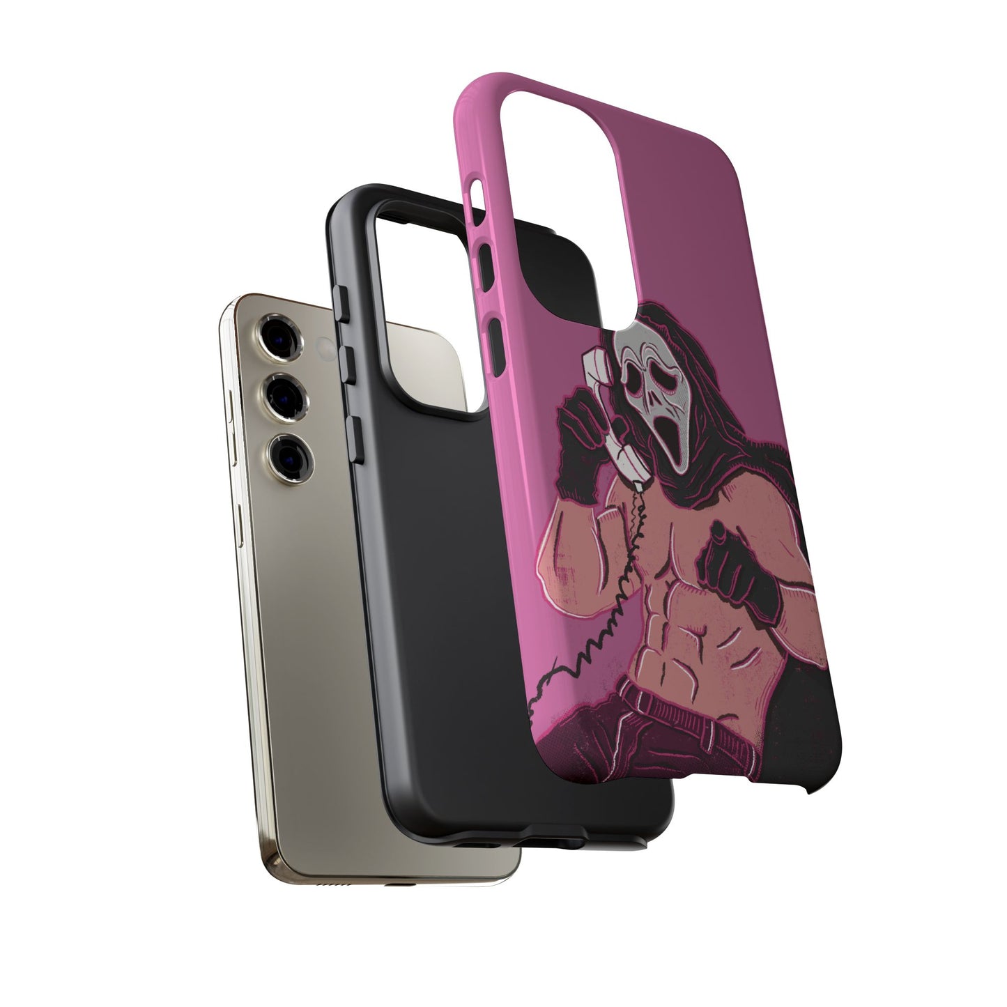 Sexy Ghostface – Phone Case — Scream Masked Muscle Caller Graphic Protective Case