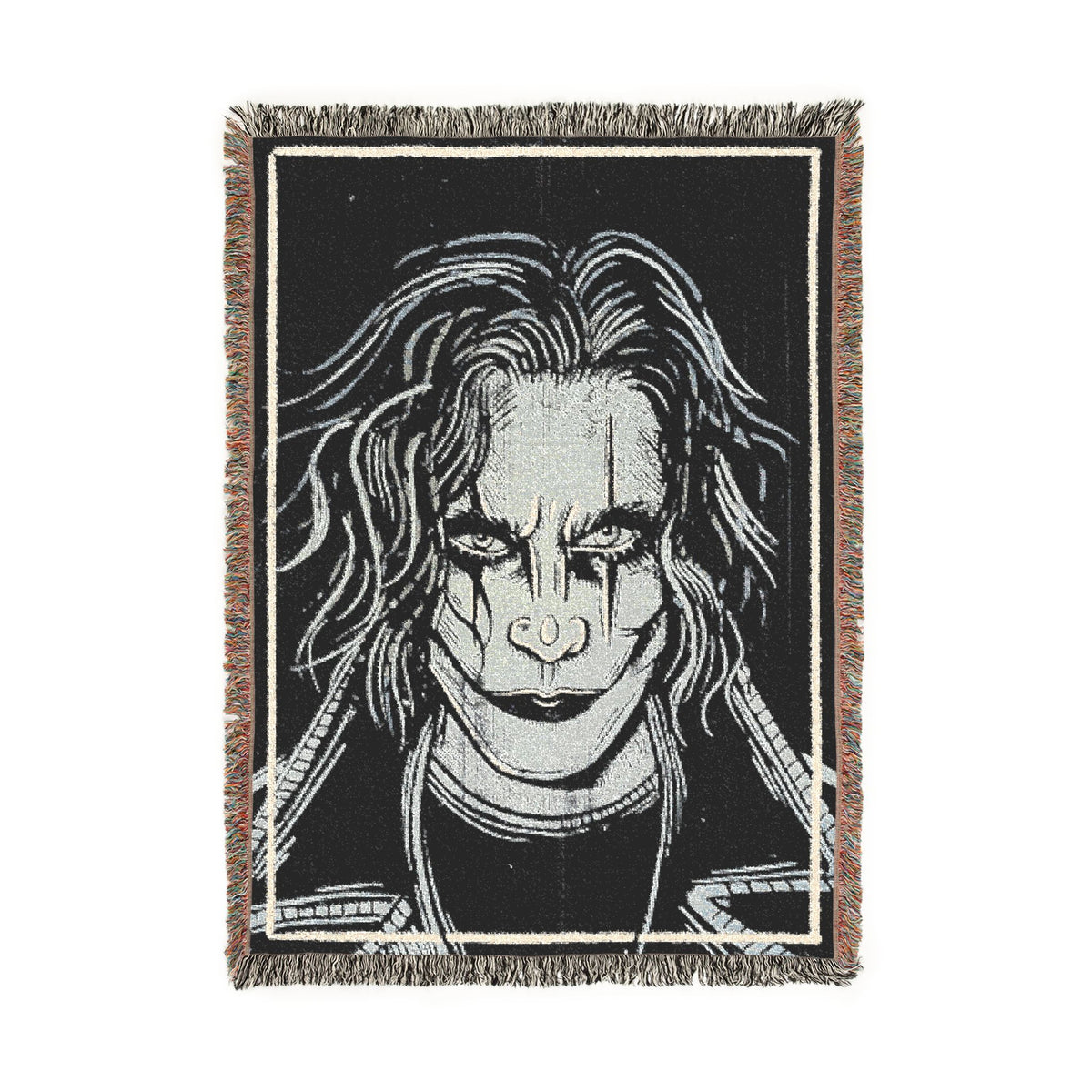 The Crow Portrait Woven Tapestry & Throw