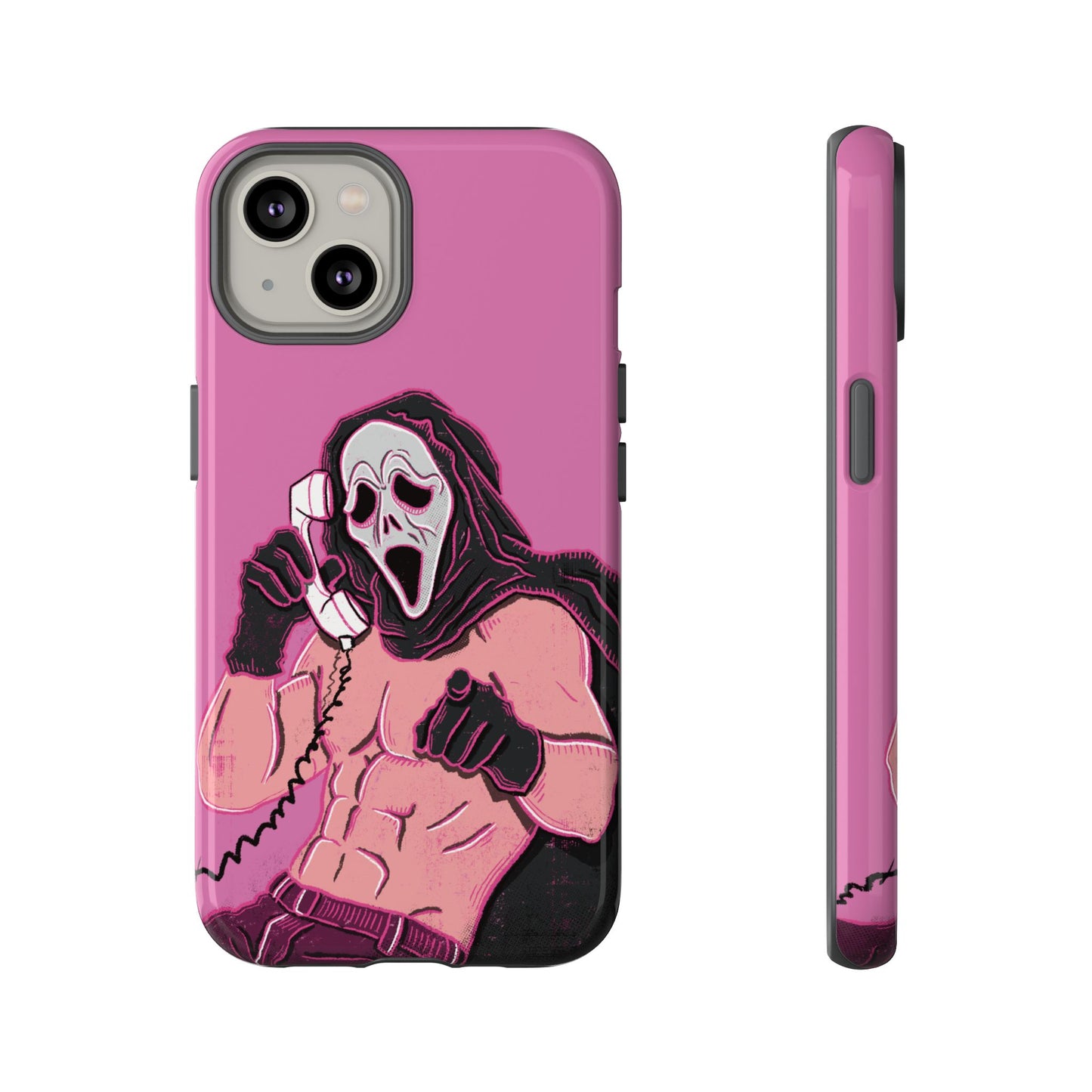 Sexy Ghostface – Phone Case — Scream Masked Muscle Caller Graphic Protective Case