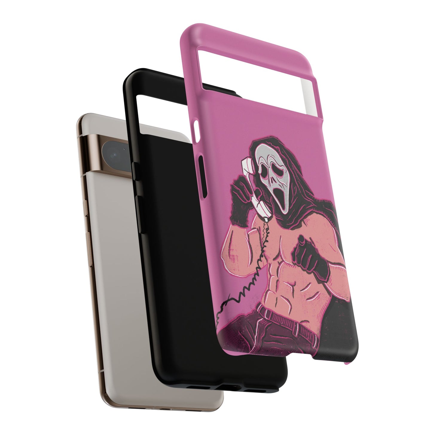 Sexy Ghostface – Phone Case — Scream Masked Muscle Caller Graphic Protective Case