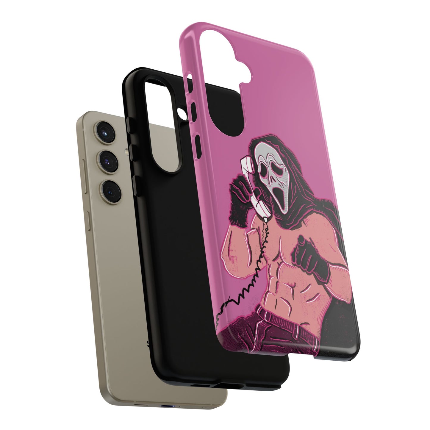 Sexy Ghostface – Phone Case — Scream Masked Muscle Caller Graphic Protective Case