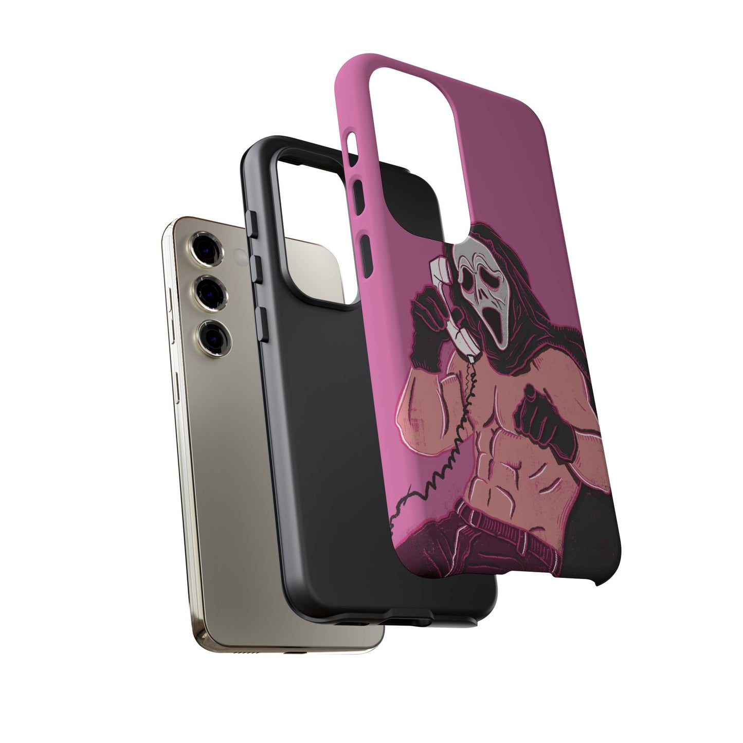 Sexy Ghostface – Phone Case — Scream Masked Muscle Caller Graphic Protective Case