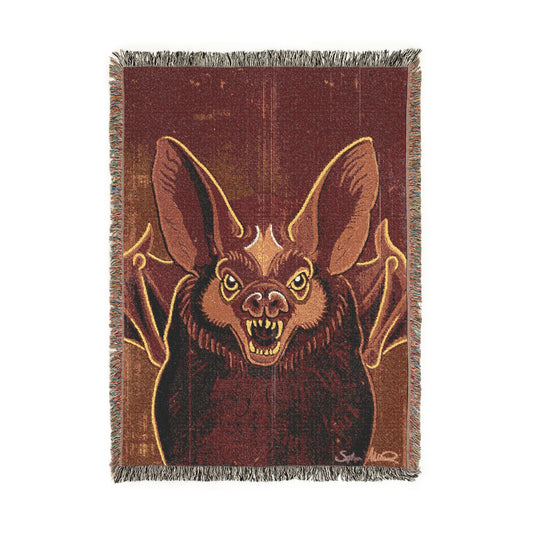 Bat Woven Tapestry & Throw