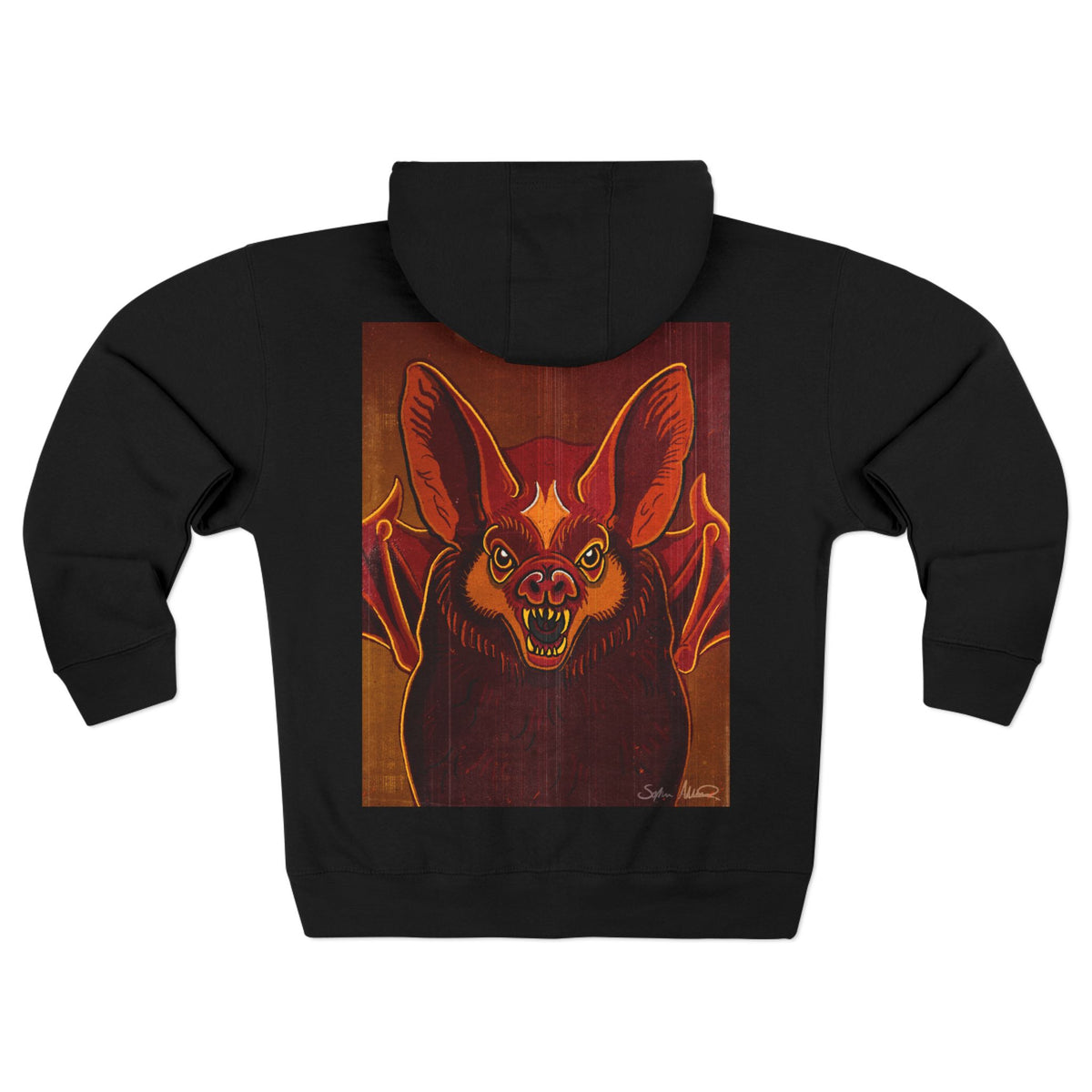 Colourful Bat Zip Hoodie