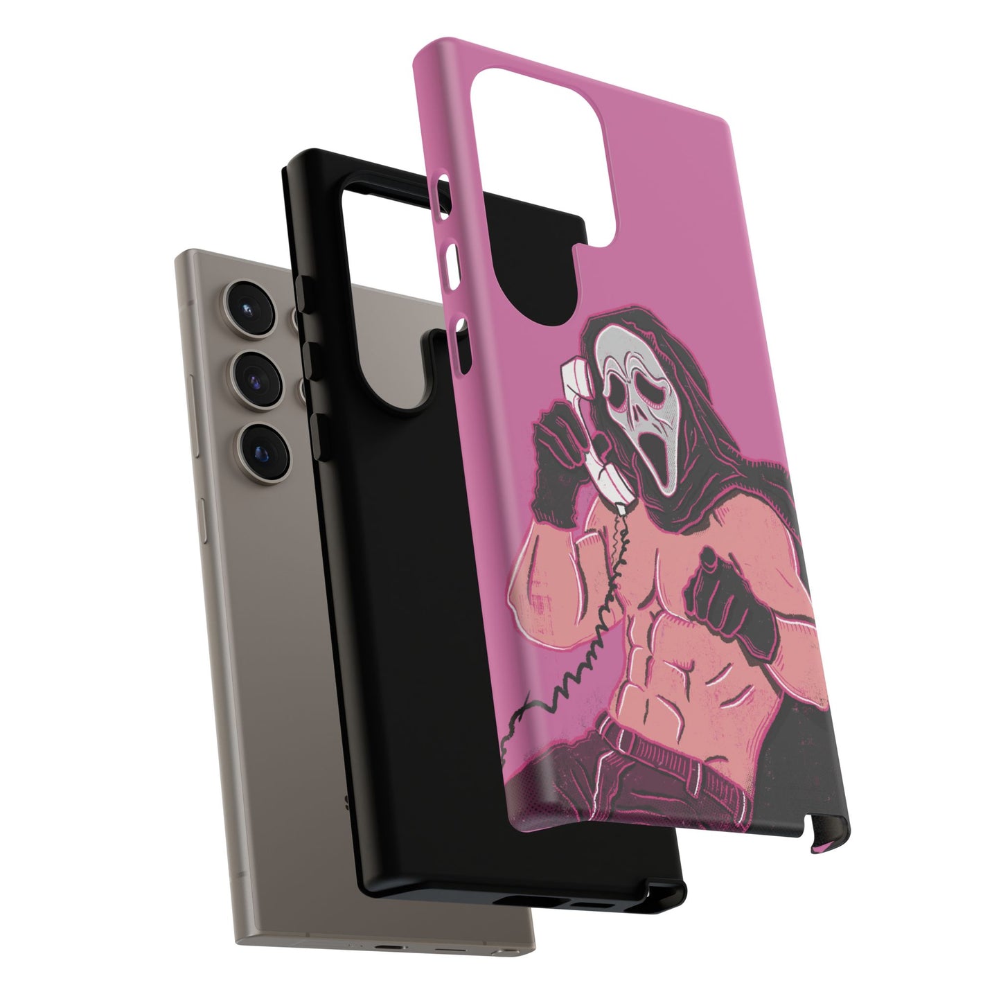 Sexy Ghostface – Phone Case — Scream Masked Muscle Caller Graphic Protective Case