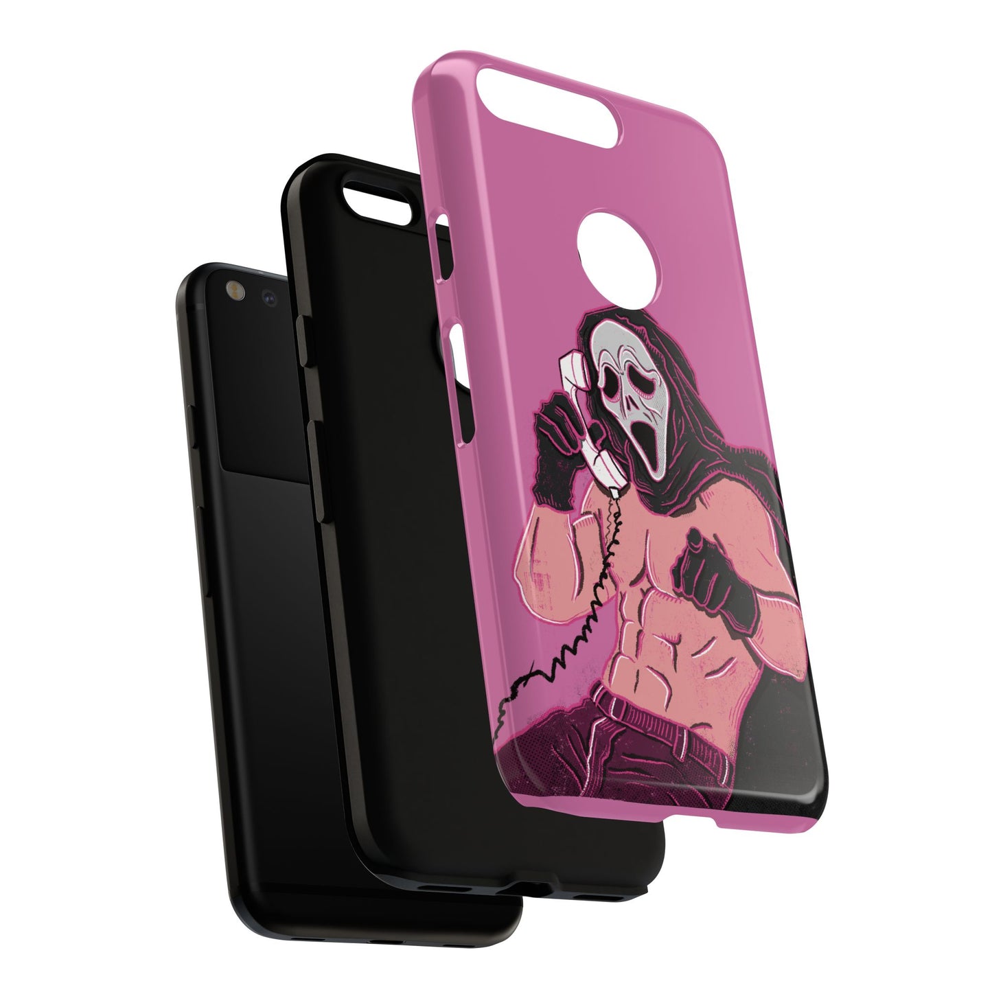 Sexy Ghostface – Phone Case — Scream Masked Muscle Caller Graphic Protective Case