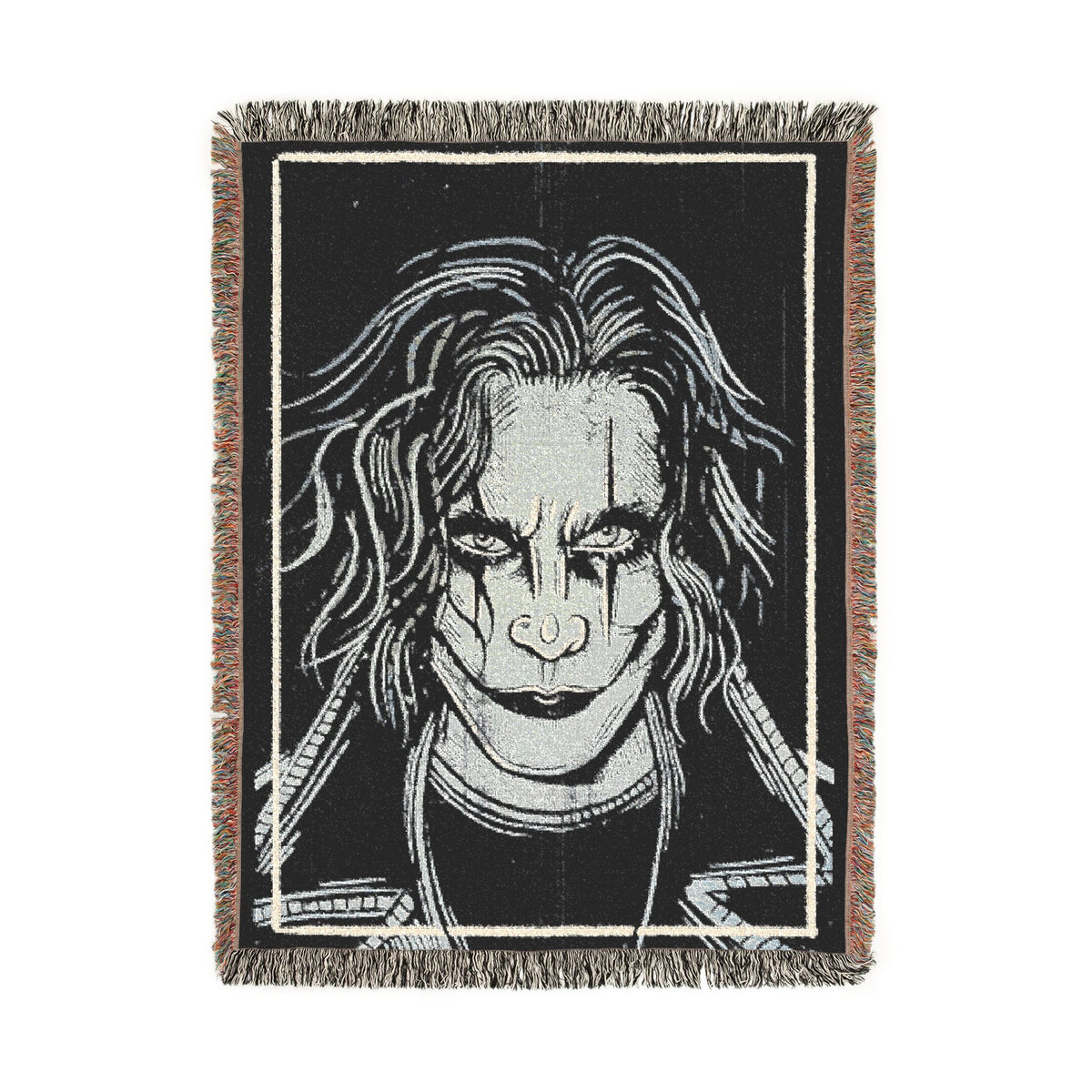 The Crow Portrait Woven Tapestry & Throw
