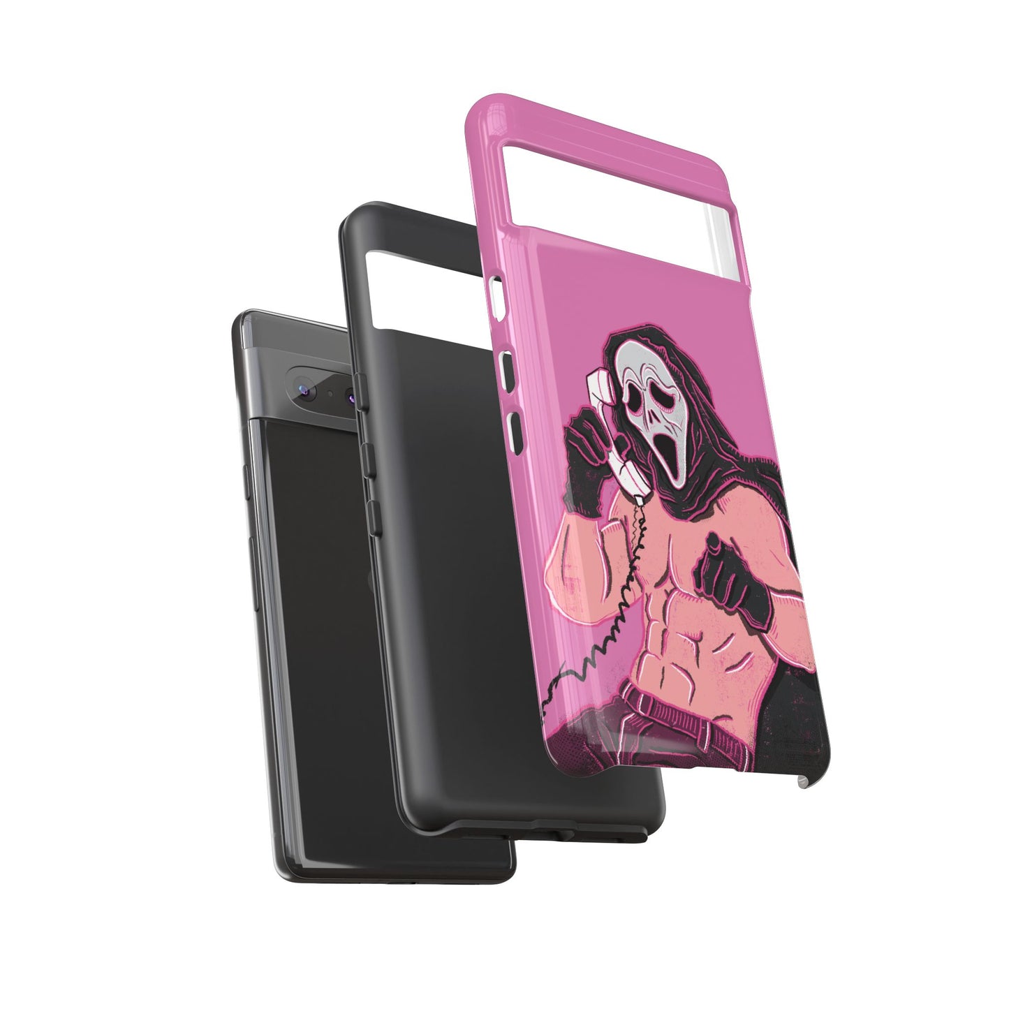 Sexy Ghostface – Phone Case — Scream Masked Muscle Caller Graphic Protective Case