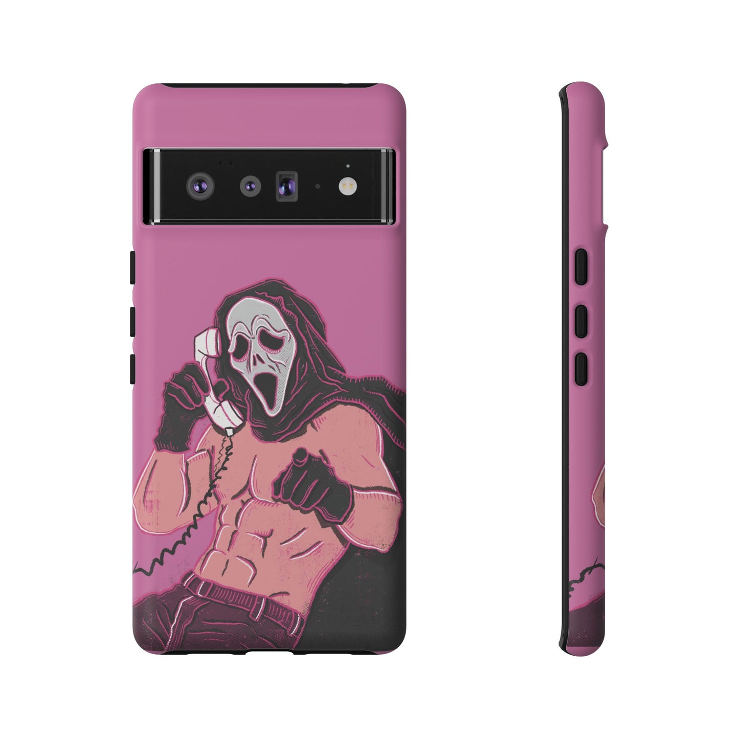 Sexy Ghostface – Phone Case — Scream Masked Muscle Caller Graphic Protective Case