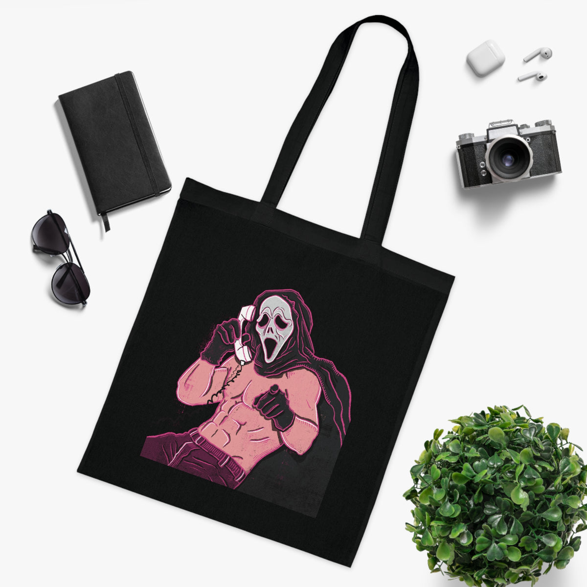 Sexy Ghostface Cotton Tote Bag- Standard Size