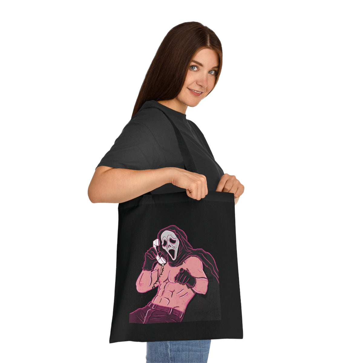 Sexy Ghostface Cotton Tote Bag- Standard Size