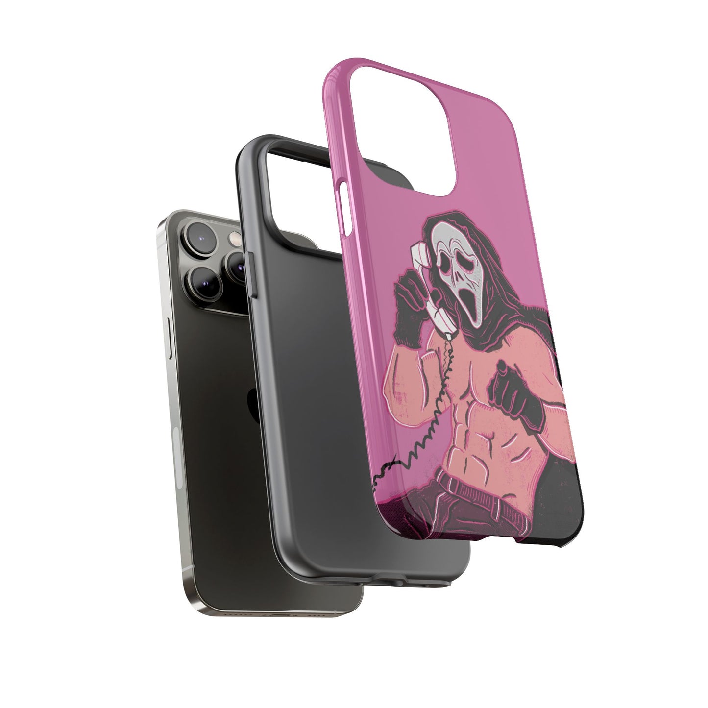 Sexy Ghostface – Phone Case — Scream Masked Muscle Caller Graphic Protective Case