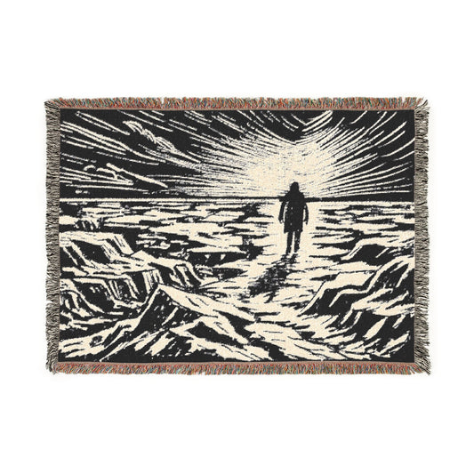 Frankenstein: Across the Frozen Wastes Woven Tapestry & Throw