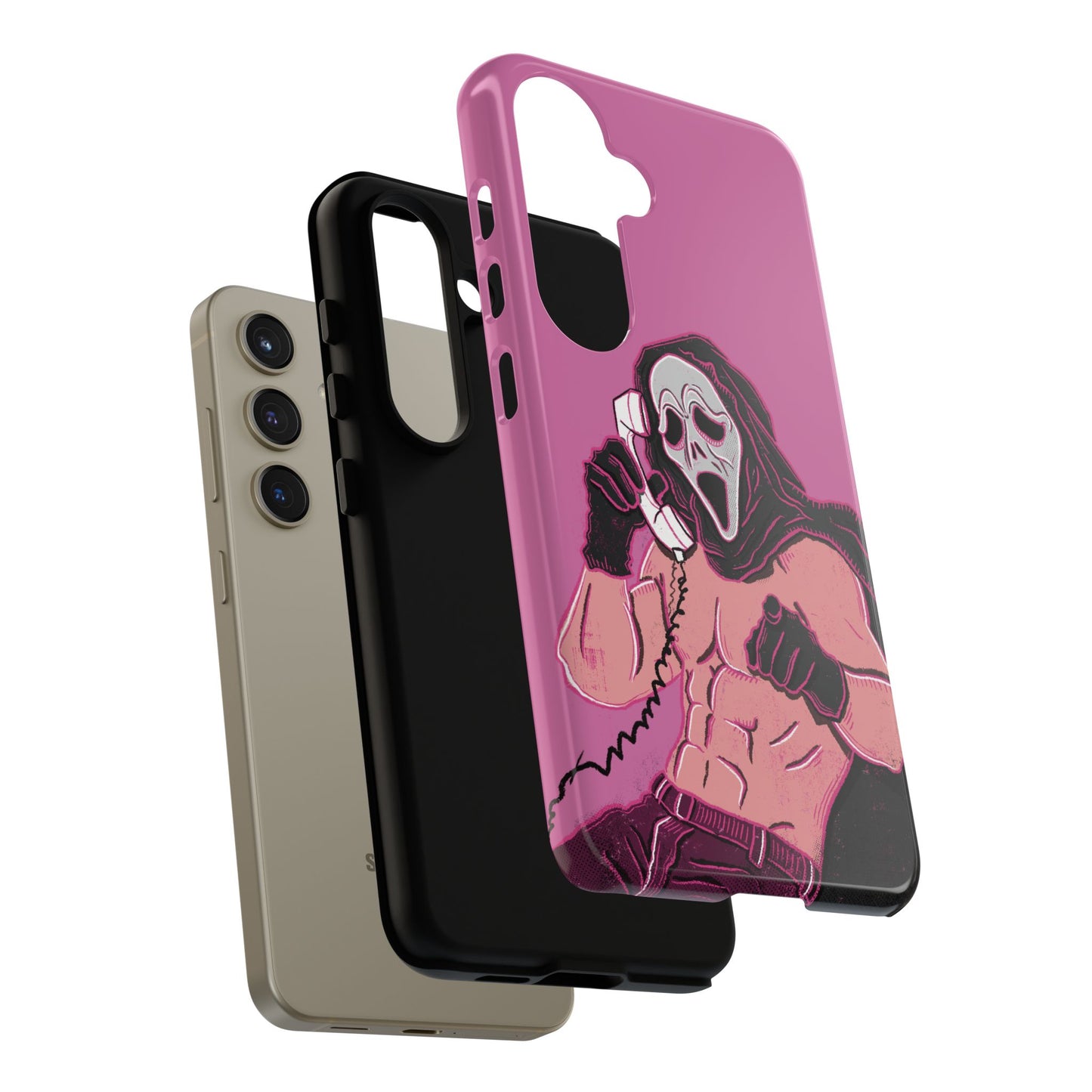 Sexy Ghostface – Phone Case — Scream Masked Muscle Caller Graphic Protective Case
