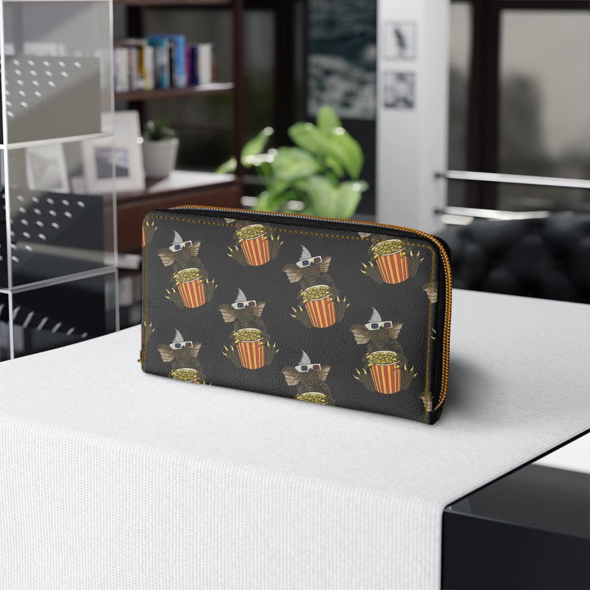 Stripe Gremlins Zip-Around Purse & Wallet