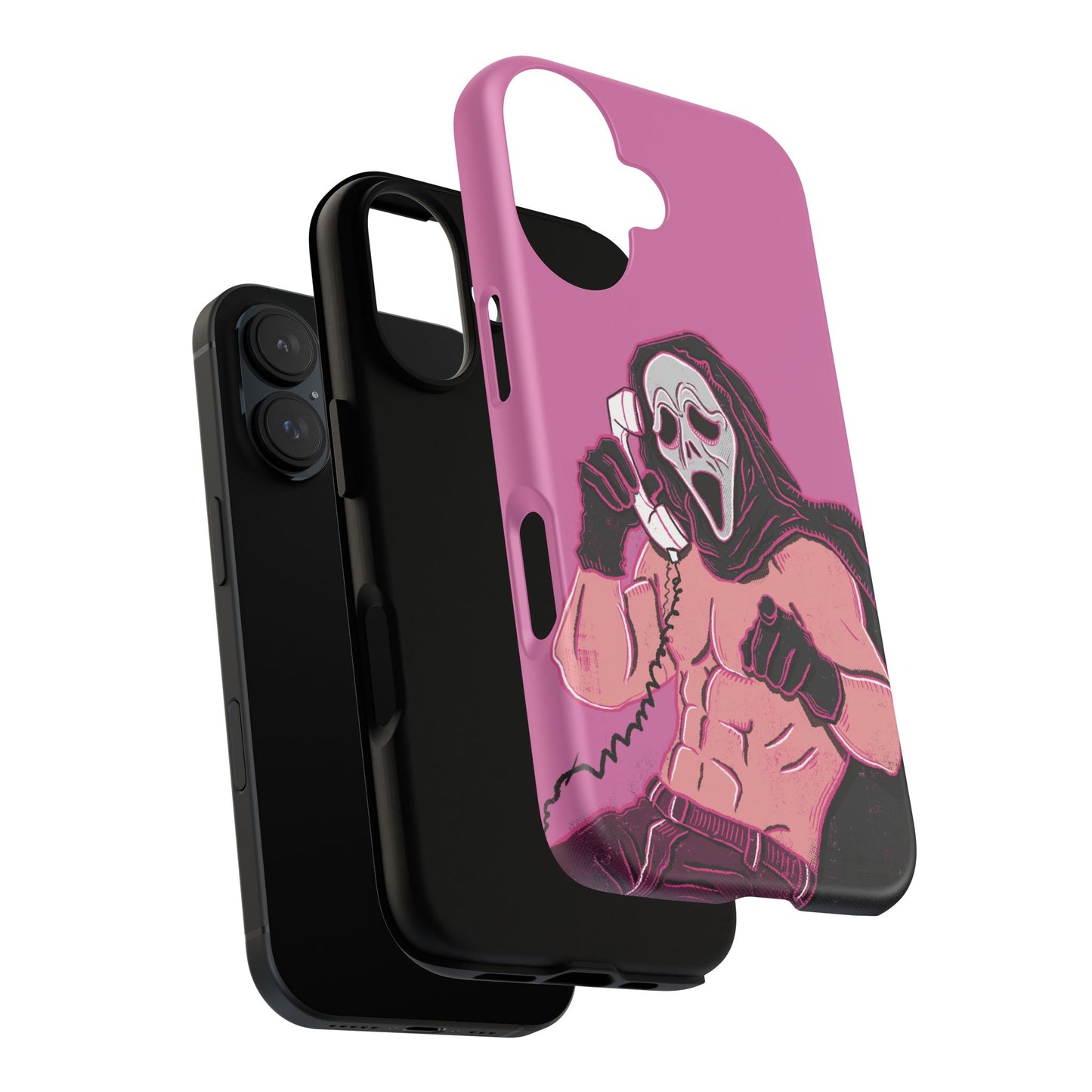 Sexy Ghostface – Phone Case — Scream Masked Muscle Caller Graphic Protective Case
