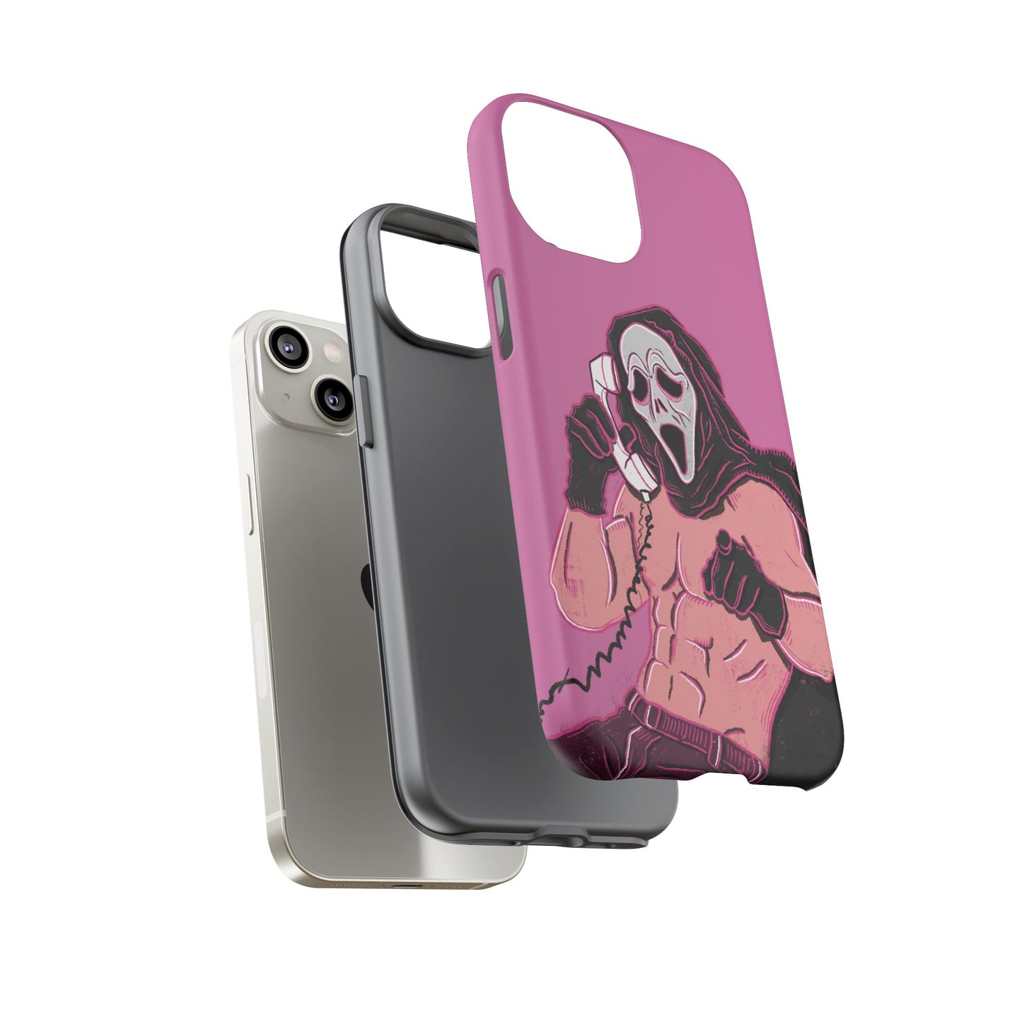 Sexy Ghostface – Phone Case — Scream Masked Muscle Caller Graphic Protective Case