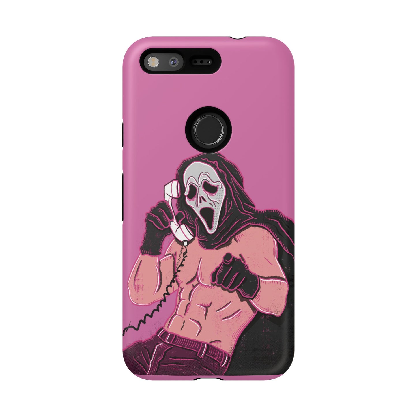Sexy Ghostface – Phone Case — Scream Masked Muscle Caller Graphic Protective Case
