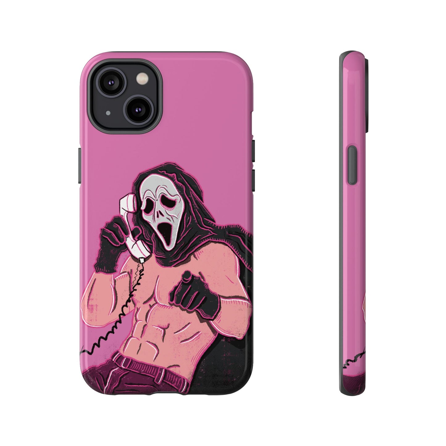 Sexy Ghostface – Phone Case — Scream Masked Muscle Caller Graphic Protective Case