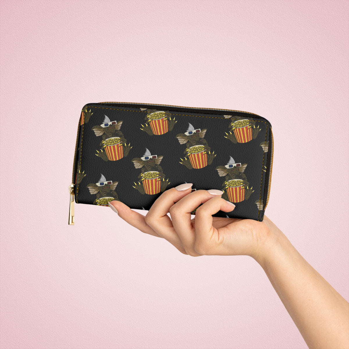 Stripe Gremlins Zip-Around Purse & Wallet