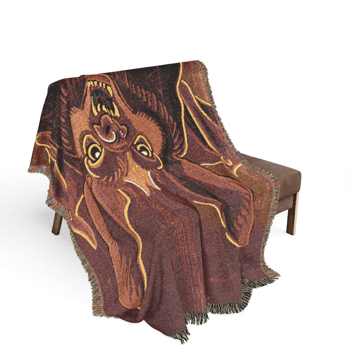 Bat Woven Tapestry & Throw