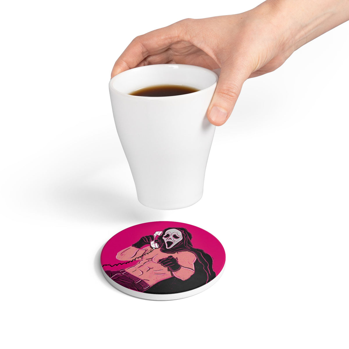 Sexy Ghostface Ceramic Coaster