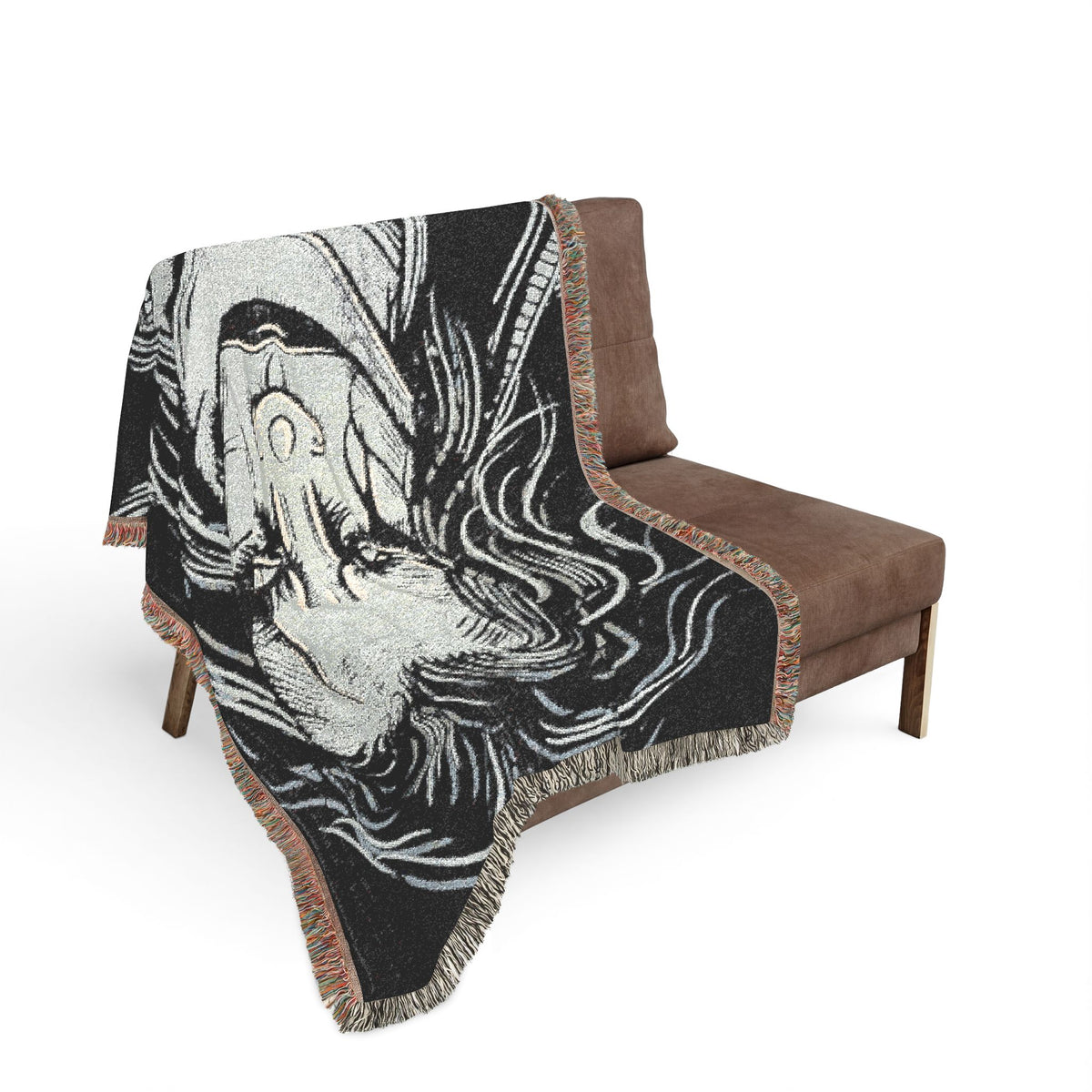The Crow Portrait Woven Tapestry & Throw