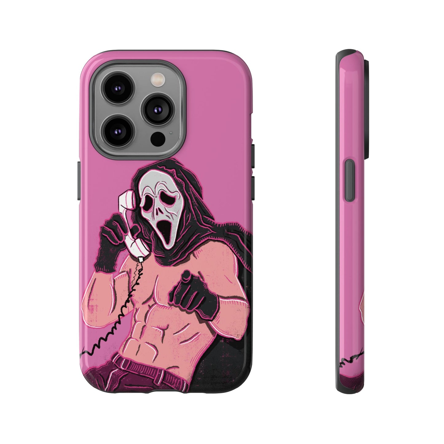Sexy Ghostface – Phone Case — Scream Masked Muscle Caller Graphic Protective Case