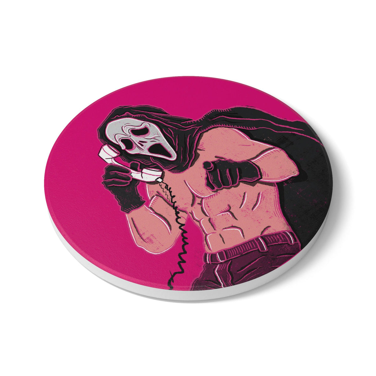 Sexy Ghostface Ceramic Coaster