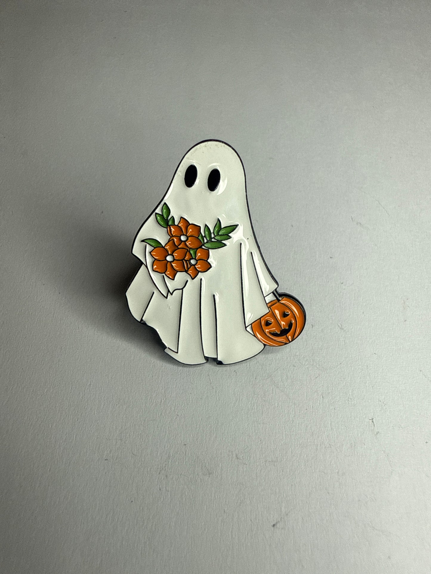 Trick or treating ghost pin