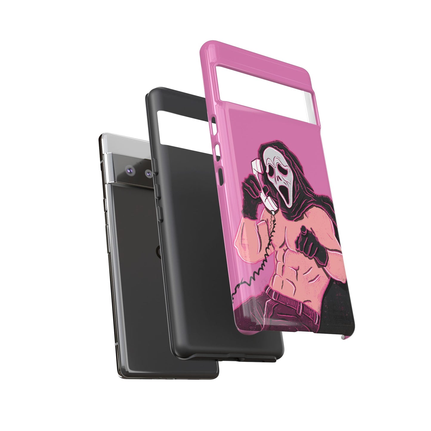 Sexy Ghostface – Phone Case — Scream Masked Muscle Caller Graphic Protective Case