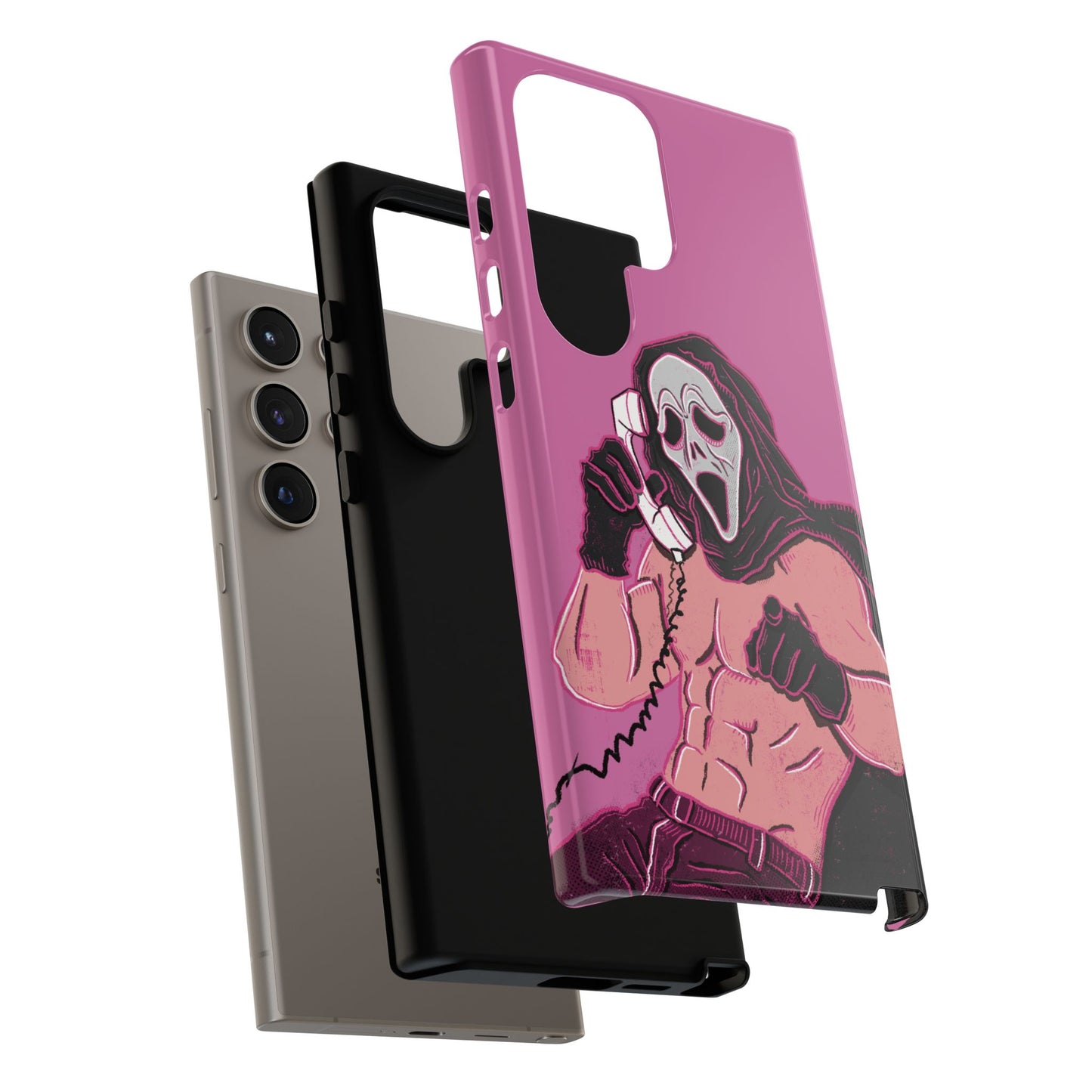 Sexy Ghostface – Phone Case — Scream Masked Muscle Caller Graphic Protective Case