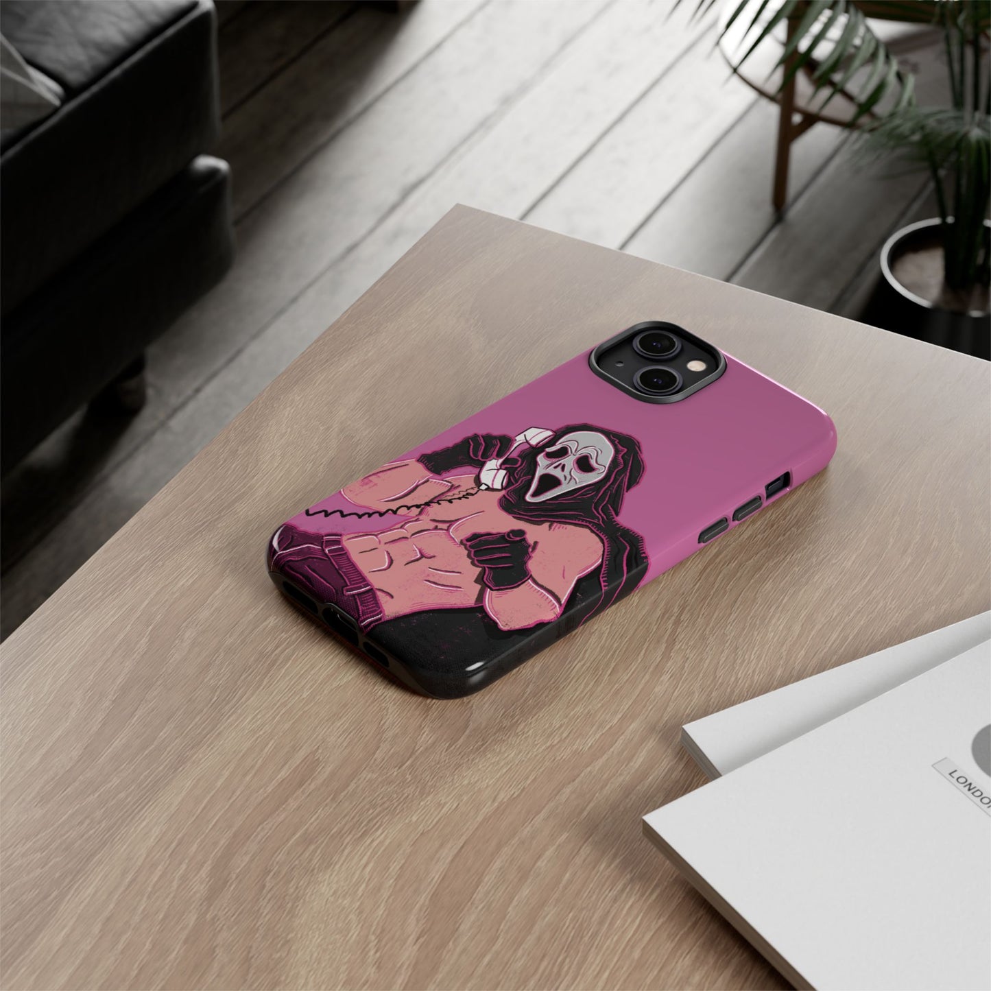 Sexy Ghostface – Phone Case — Scream Masked Muscle Caller Graphic Protective Case