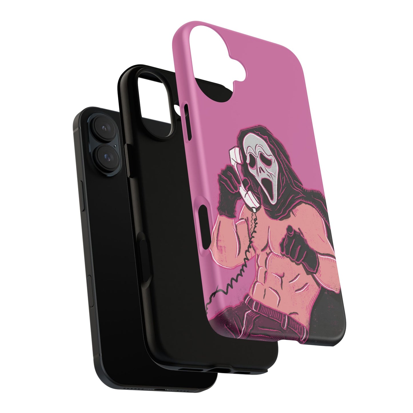 Sexy Ghostface – Phone Case — Scream Masked Muscle Caller Graphic Protective Case