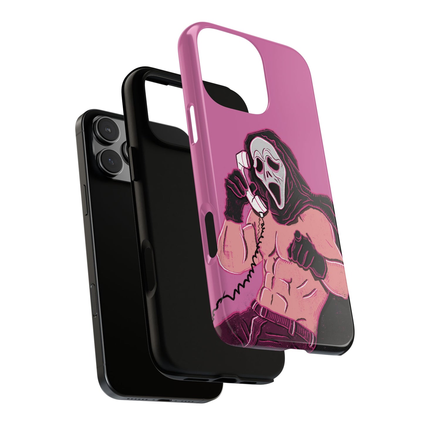 Sexy Ghostface – Phone Case — Scream Masked Muscle Caller Graphic Protective Case